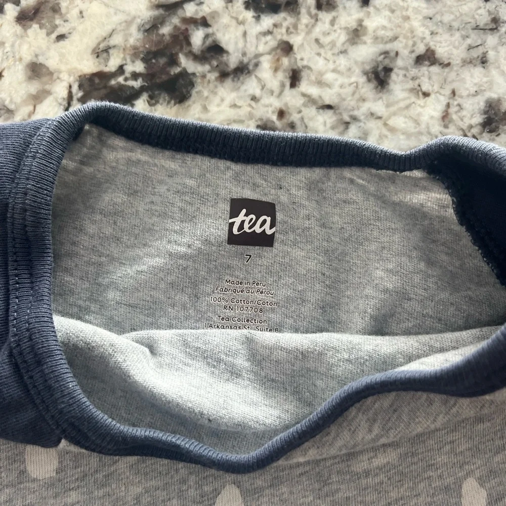 Kids Tea brand 3/4 sleeve‎ size 7 shirt